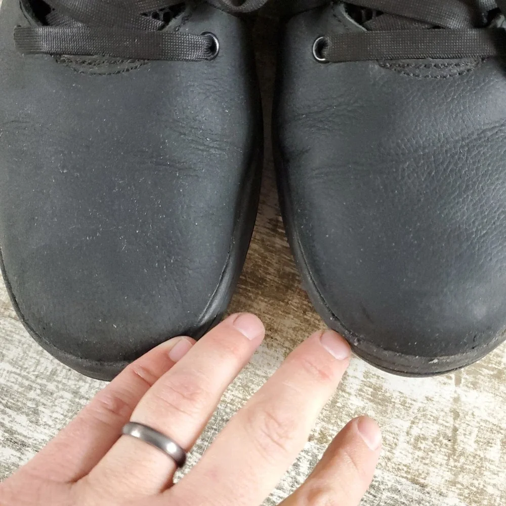 Avenger Work Boots North Haven Swarm Mens Shoes Sz 12 D‎ Black Leather Sneakers